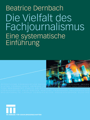 cover image of Die Vielfalt des Fachjournalismus